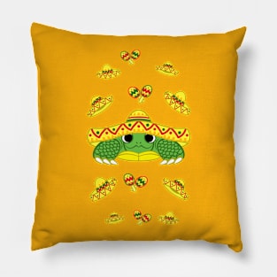 Sombrero Turtle! Pillow