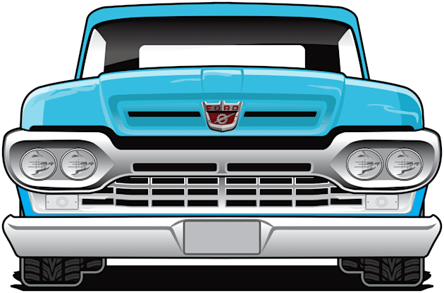 1960 third gen truck Kids T-Shirt by RBDesigns