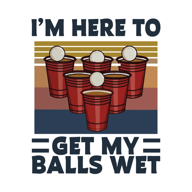 BEER PONG - GET YOUR BALLS WET merch by Griseldasion_shop