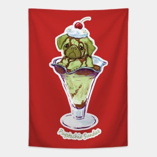 Pugstachio Sundae Tapestry