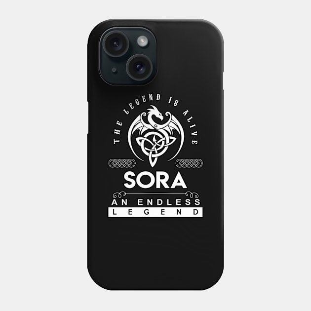 Sora Name T Shirt - The Legend Is Alive - Sora An Endless Legend Dragon Gift Item Phone Case by riogarwinorganiza