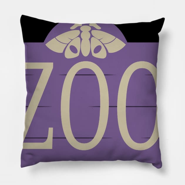 Zoo Sign Logo Pillow by Zoo_Podcast