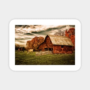 A Peaceful Country Scene Magnet