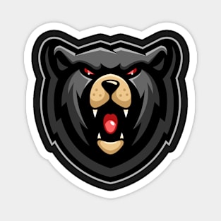 Bear illustration mascot design Magnet