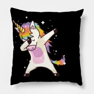 Dabbing unicorn funny shirt- Pillow