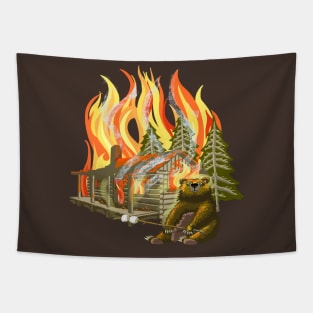 Camping Cookout Tapestry