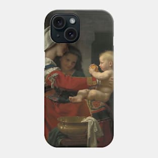 Admiration Maternelle - Le Bain by William-Adolphe Bouguereau Phone Case