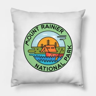 Mount Rainier National Park Washington Pillow