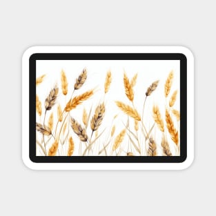 Fall Autum Wheat Harvest Magnet