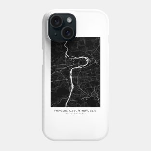 prague maps poster minimalist Phone Case