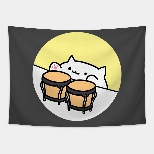 Bongo cat - Bongo Cat - Tapestry | TeePublic