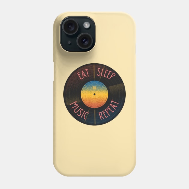 Vintage music vinyl record Phone Case by Mia