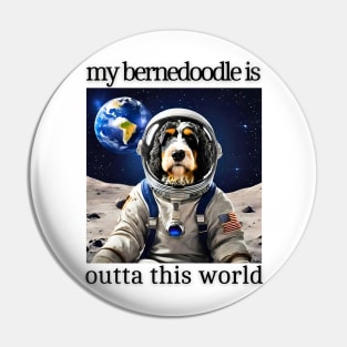 Outta This World Bernedoodle Pin