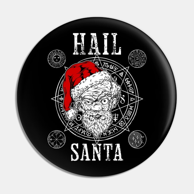 Hail Santa Christmas Black Magic Pin by Duhkan Painting