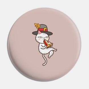 Pilgrim pie eating cat Pin