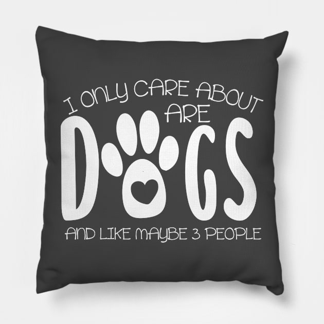 i only care about cats and like maybe 3 people Pillow by bisho2412