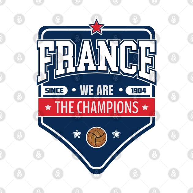 France Football Star Badge by VISUALUV