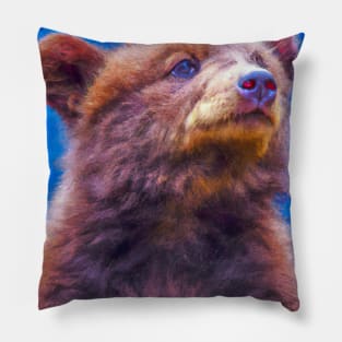 Bear with Crown Pillow