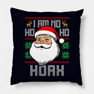 Funny Santa Class Funny Ugly Christmas Sweater Funny Christmas Meme Pillow