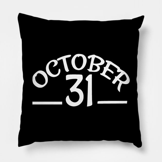 October 31 Pillow by Peach Lily Rainbow