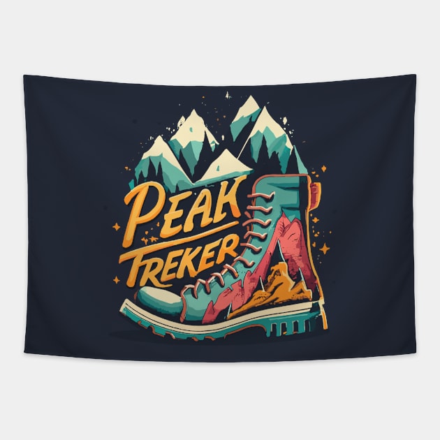 Peak Trekker Tapestry by nefuku