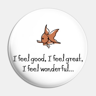 I feel good. I feel great. I feel wonderful… Pin