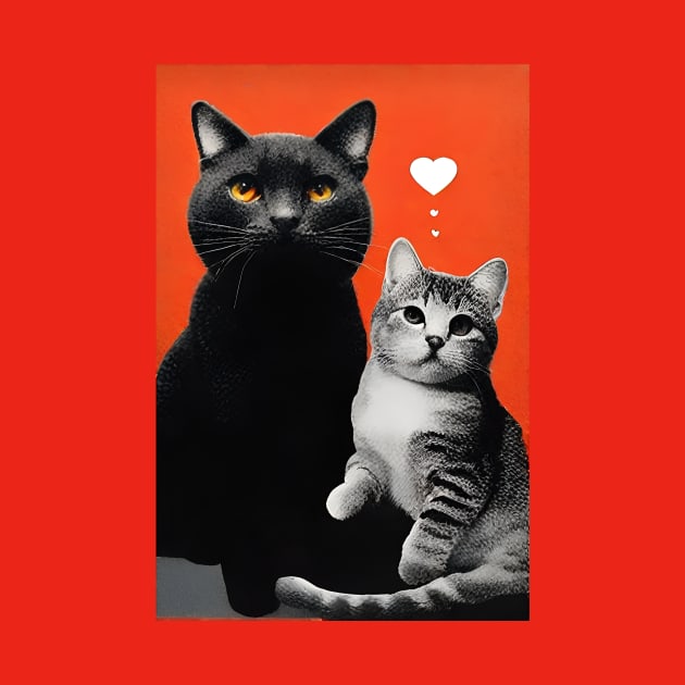 lovers cats by bant