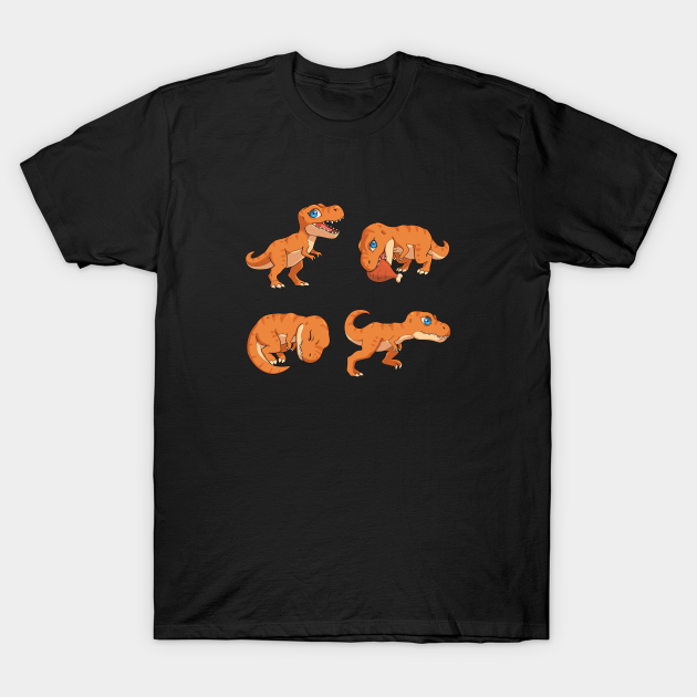 Discover Tyrannosaurus Rex - Orange - Tyrannosaurus Rex - T-Shirt