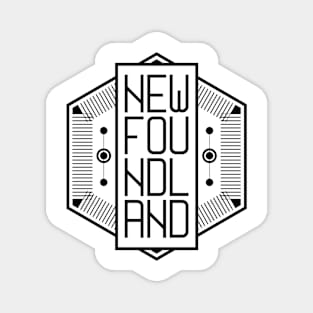 Geometric NL Badge || Newfoundland and Labrador || Gifts || Souvenirs || Clothing Magnet