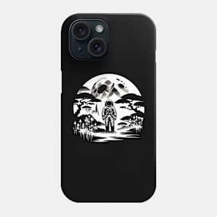 Retro Astronaut Outer Space Japanese Funny Space Phone Case