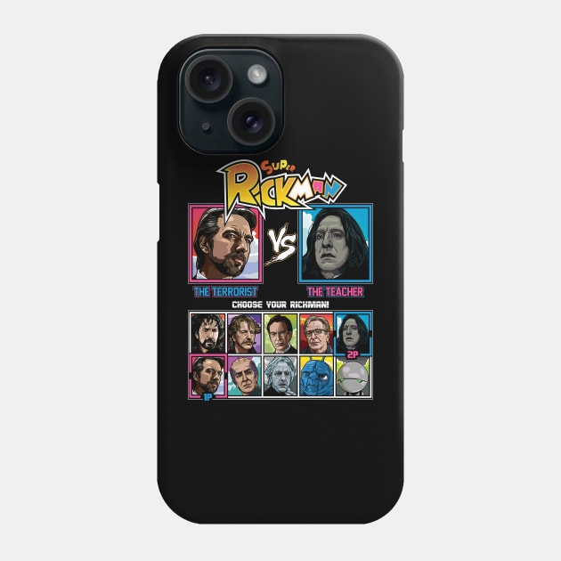 Alan Rickman Fighter Phone Case by RetroReview