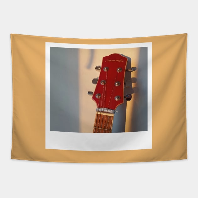 photo of an acoustic guitar Tapestry by ArinaAvdeeva