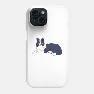 Cute cartoon border collie Phone Case