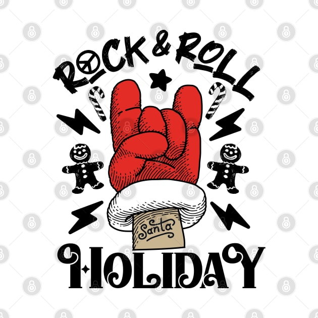 Christmas Rock and Roll Holiday by KidzArtWork