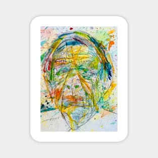 WYSTAN AUDEN  watercolor portrait .2 Magnet