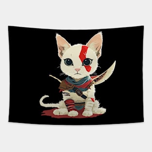 kratos as cat Tapestry