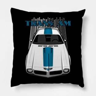 Pontiac Transam 1972 - White and Blue Pillow