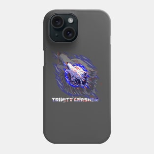 Trinity Crasher fury a Cool blue and white Wolf Phone Case