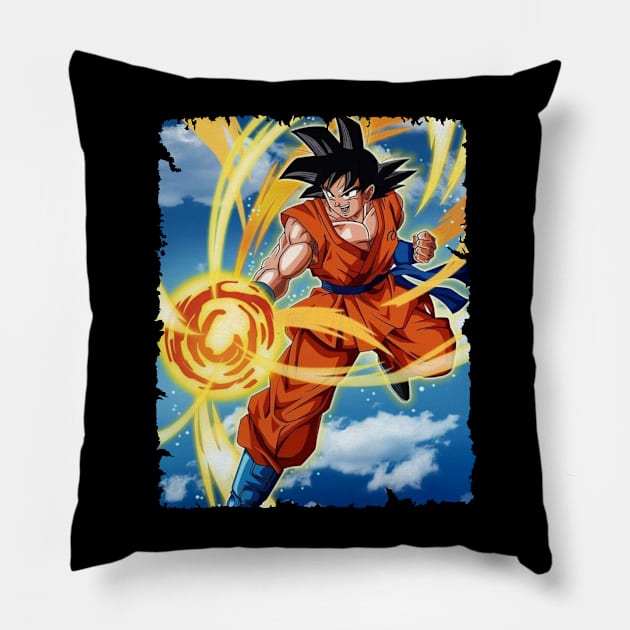 SON GOKU MERCH VTG Pillow by funnymushroomz