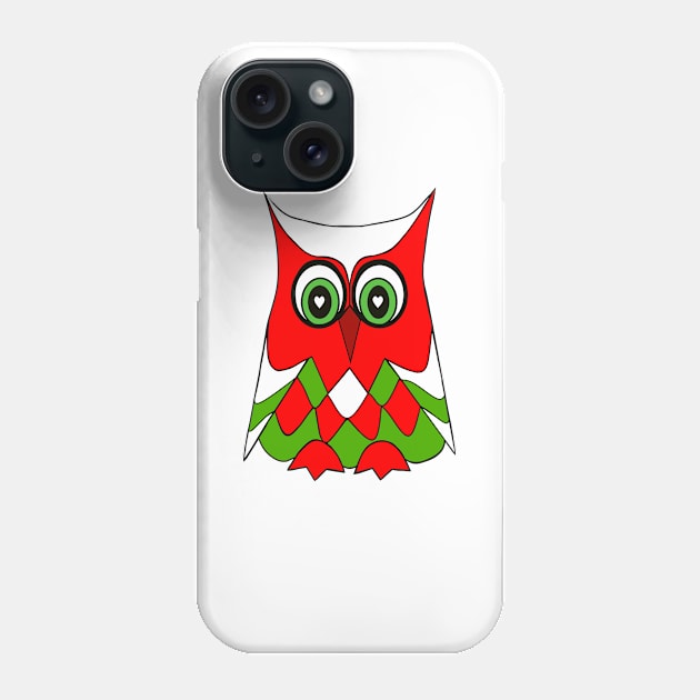 CHRISTMAS Owl Phone Case by SartorisArt1