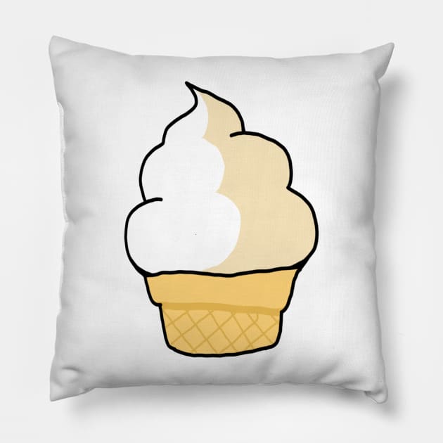 Vanilla Ice Cream Cone Pillow by VanillaShanila