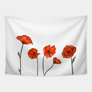 Poppy flowers Tapestry