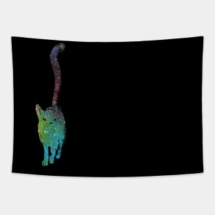 Galaxy Cat Nebula Double Exposure Number 2 Tapestry