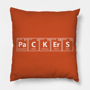 Packers (Pa-C-K-Er-S) Periodic Elements Spelling Pillow