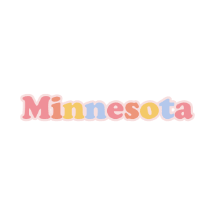 Minnesota Pastel Letters T-Shirt