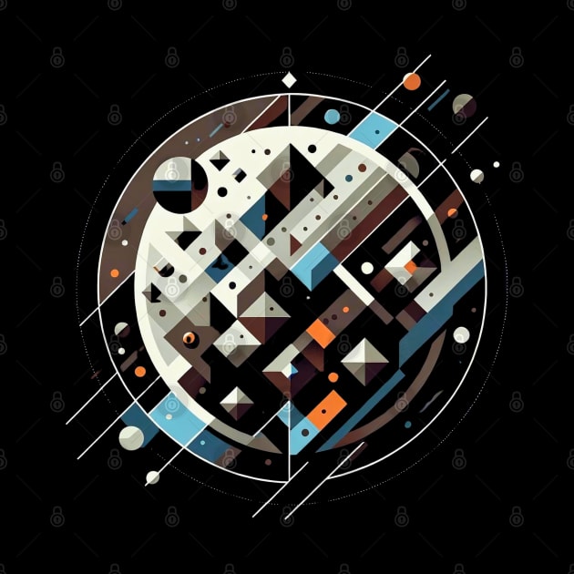 Orbital Odyssey | Geometric Mercury Mission Tee by Graphic Wonders Emporium