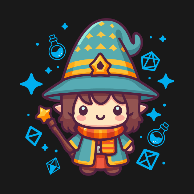 Chibi Female Wizard by Chibi Pops