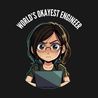 World's Okayest Engineer v4 (round) T-Shirt