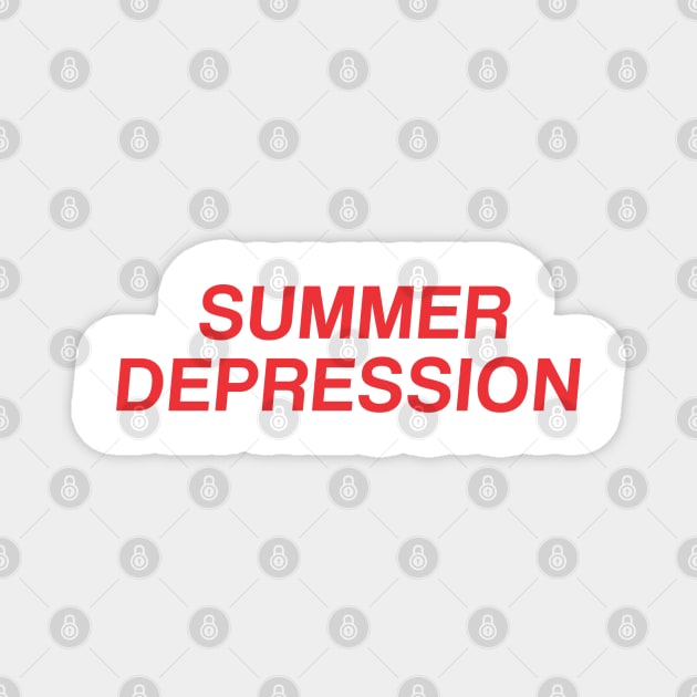 Vintage Summer Depression Aesthetics Streetwear Retro Magnet by dewinpal