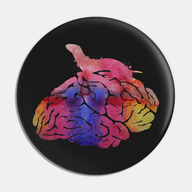 Ferret on brain Pin by TheJollyMarten